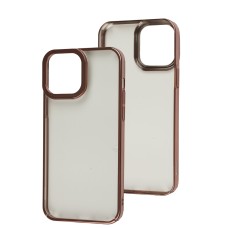 Чохол Baseus Glitter для iPhone 13 Pro Max прозорий/рожевий