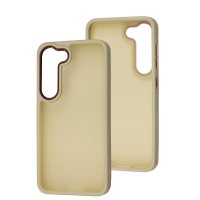 Чохол для Samsung Galaxy S23 (S911) Metal Bezel бежевий
