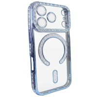 Чохол для iPhone 17 Pro Max xVibe Diamond Shining Case with MagSafe Blue