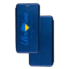 Чохол-книжка Samsung Galaxy A04s (A047) з малюнком синій з Україною в серці