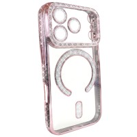 Чохол для iPhone 17 Pro Max xVibe Diamond Shining Case with MagSafe Pink