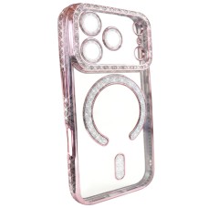 Чохол для iPhone 17 Pro Max xVibe Diamond Shining Case with MagSafe Pink