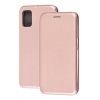 Чохол книжка Premium для Samsung Galaxy A41 (A415) рожево-золотистий