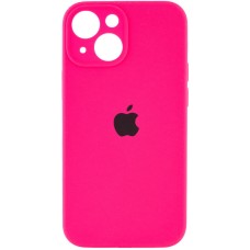 Чохол Silicone Case Full Camera для iPhone 14 hot pink
