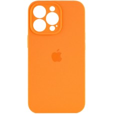 Чохол Silicone Case Full Camera для iPhone 14 Pro kumquat