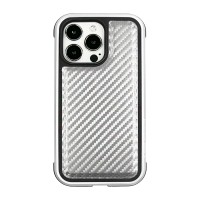 Чохол PC+TPU+Metal K-DOO MARS Series Carbon для iPhone 13 Pro Max Silver