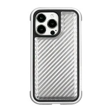 Чохол PC+TPU+Metal K-DOO MARS Series Carbon для iPhone 13 Pro Silver
