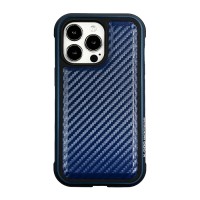 Чохол PC+TPU+Metal K-DOO MARS Series Carbon для iPhone 13 Pro Max Blue