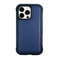Чохол PC+TPU+Metal K-DOO MARS Series Leather для iPhone 13 Pro Blue