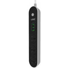 Мережевий фільтр (подовжувач) LDNIO SC3301 3 Розетки + 3 USB 1.6 м