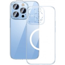 Чохол Baseus Frame Series Magnetic Case+ Скло прозоре 0.22mm для Apple iPhone 14 Pro (ARJC000102) Crystal