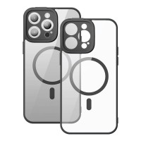 Чохол Baseus Frame Series Magnetic Case+ Скло прозоре 0.22mm для Apple iPhone 14 Pro Max (ARJT030101) Black