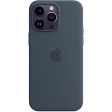 Чохол Silicone для iPhone 14 Plus Premium Case MagSafe Storm Blue