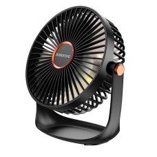 Портативний міні вентилятор Borofone DBF02 Cool desktop fan with light Black