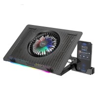 Підставка для ноутбука та MacBook Hoco DH11 c RGB освітленням Black