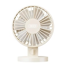 Портативний міні вентилятор XO MF82 Desktop USB Dual Blade Fan Beige