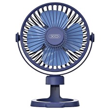 Портативний міні вентилятор XO MF78 desktop/bracket adjustable angl Fan Blue