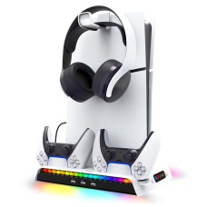 Док-станція Ipega PG-P5S006 Slim RGB Lights Multi functional charge stand for PS5