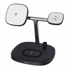 Бездротове ЗУ WiWU M8 4 in 1 Wireless Charger Black