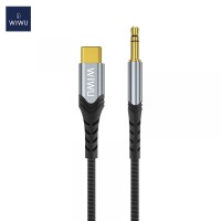 AUX кабель WiWU Platinum Type-C to 3,5 YP03 1,5m Black