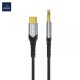 AUX кабель WiWU Platinum Type-C to 3,5 YP03 1,5m Black