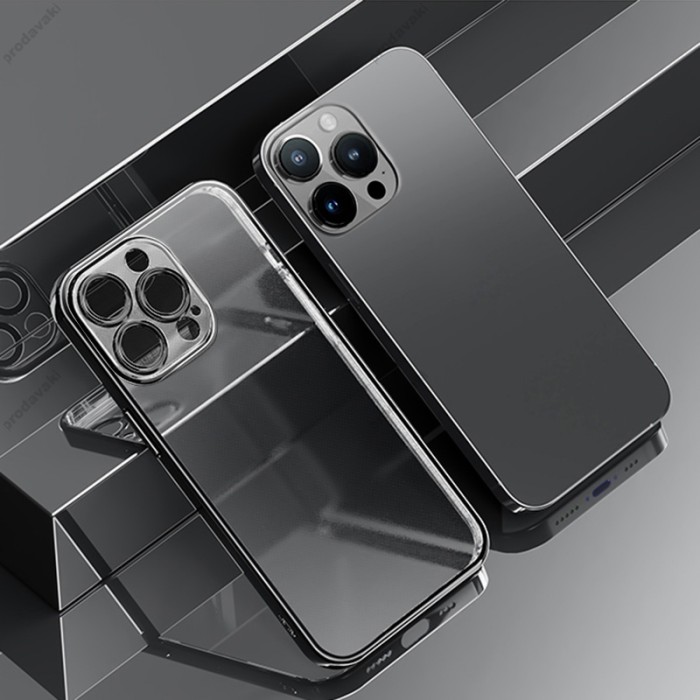 Чохол iPhone 14 Plus Rock Electroplated Mate Full Camera Series black