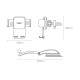 Автомобільний тримач Baseus Easy Control Clamp Car Mount Holder (A Set) Black SUYK010001